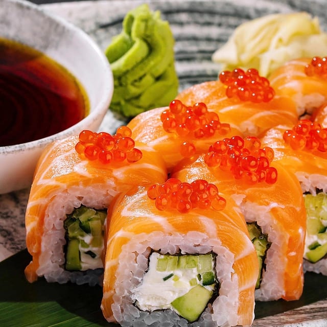 Pine Salmon Masako with Salmon Robe.