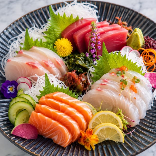 Pine Deluxe Sashimi Combo.